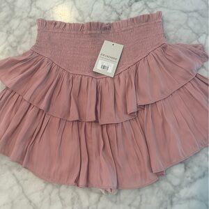 Pink Ruffle skirt. Size small.